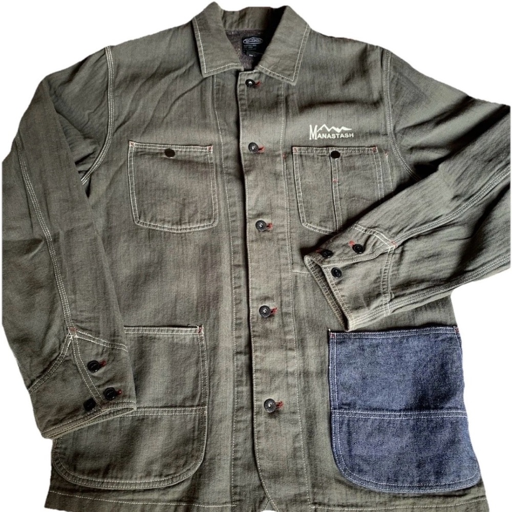 Rare Vintage Manastash Eco-friendly Hemp Cotton Chore Jacket